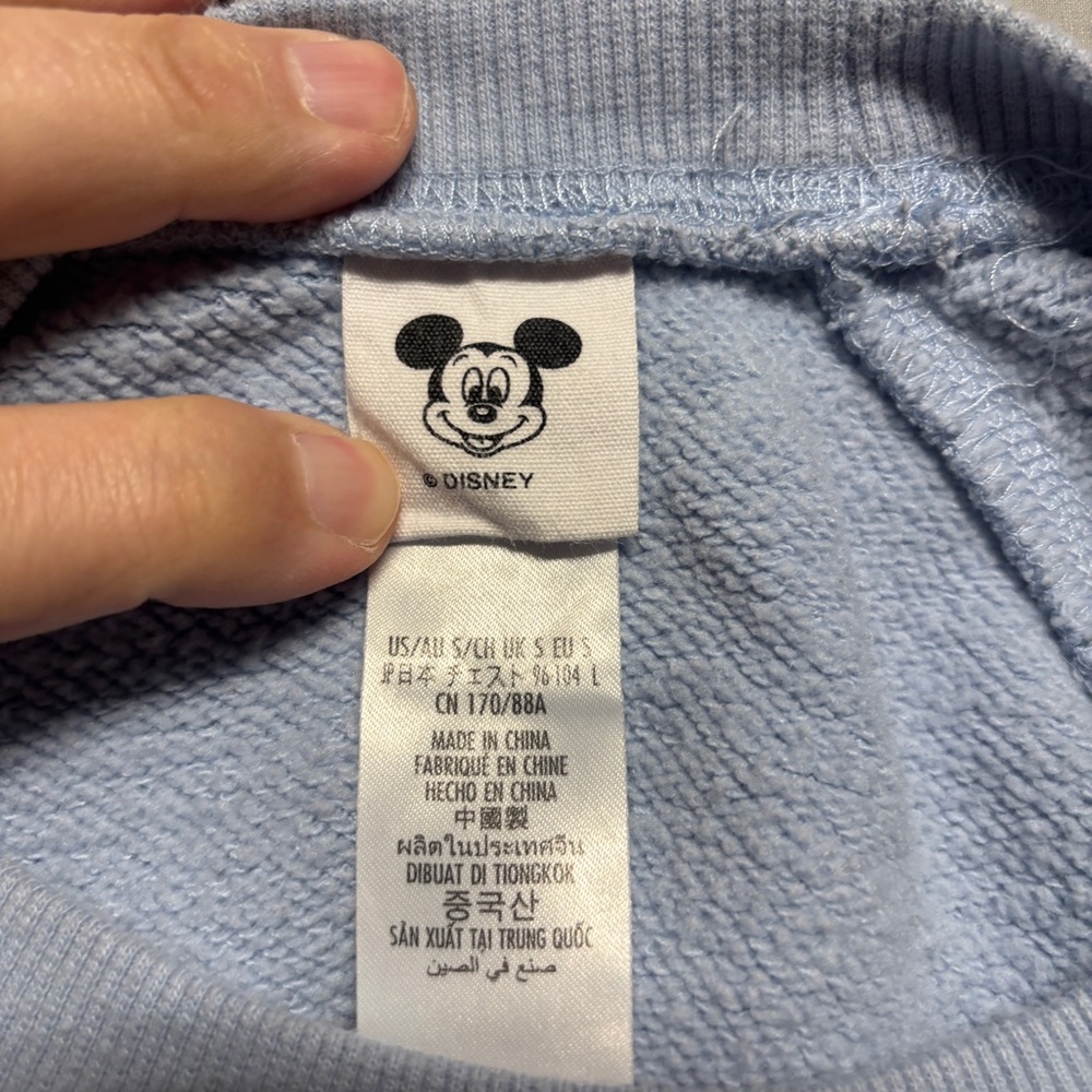 Disney Light Blue Apparel with Mickey Mouse Tag - Picture 3 of 4
